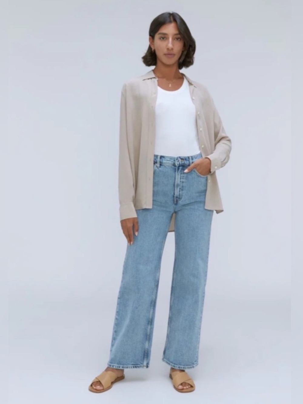 Everlane THE WAY-HIGH® SAILOR JEAN in Salt Water Size 28